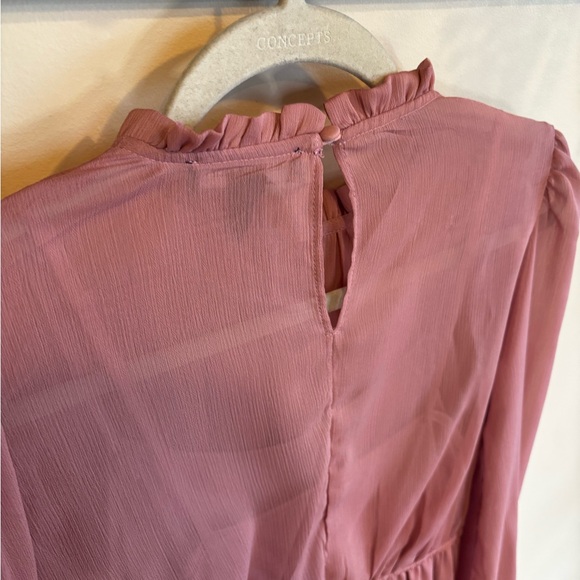 Streetwear Society Mauve Long Sleeve Dress - Picture 6 of 6